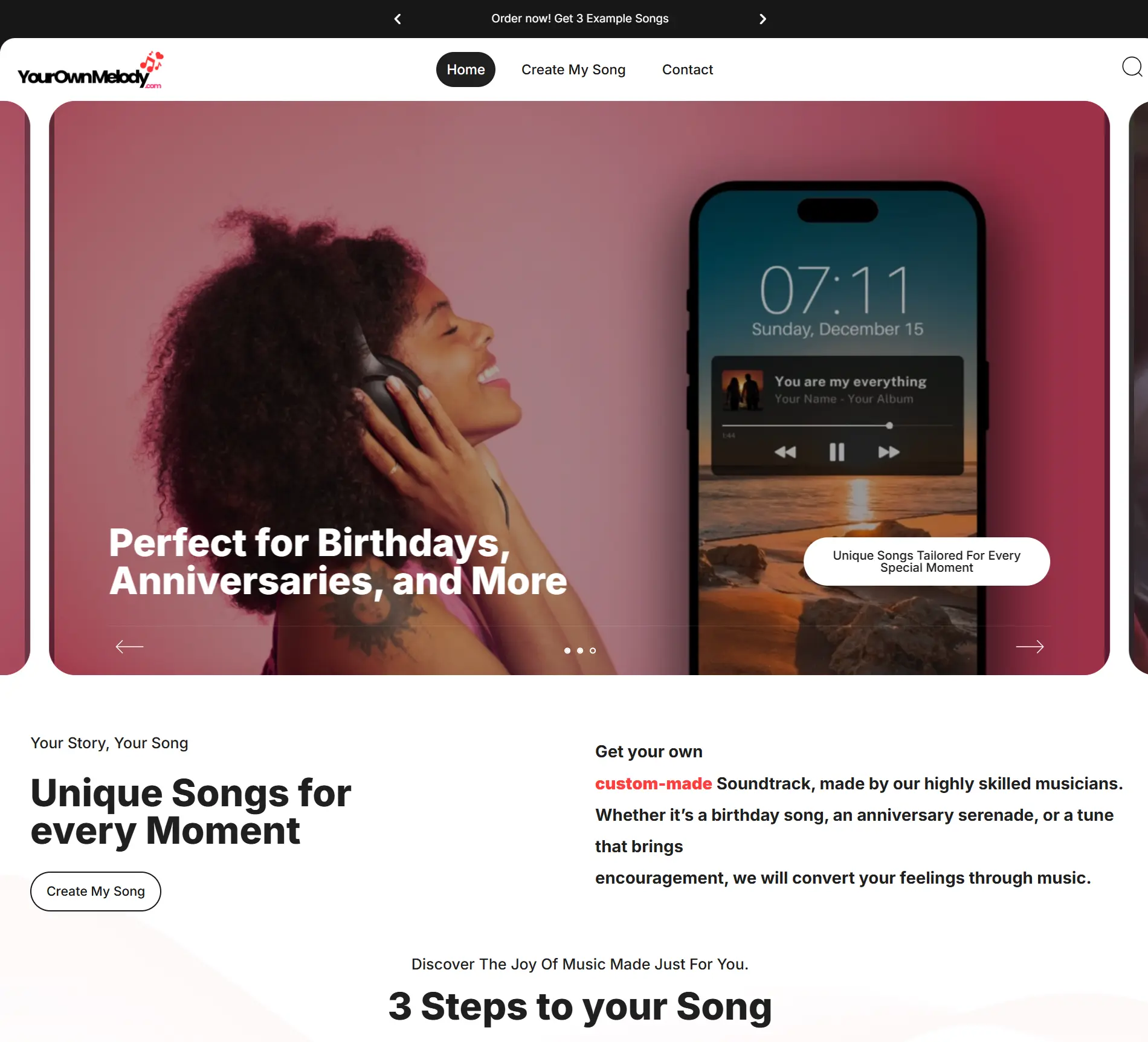 Your Own Melody - Shopify to WordPress Redesign with Elementor Pro by M Daniyal